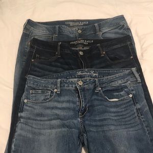 *BUNDLE* 3 pc American Eagle Outfitters jeans sz14